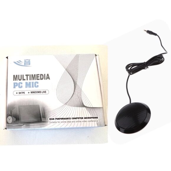 Round condenser Microphone Desktop Condenser Computer Microphone - Picture 1 of 9